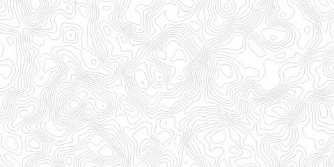 Topographic map. Geographic mountain relief. Abstract lines background. Contour maps. Vector illustration, Topo contour map on white background, Topographic contour lines vector map seamless pattern.