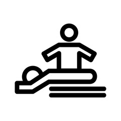 massage icon or logo isolated sign symbol vector illustration - high quality black style vector icons
