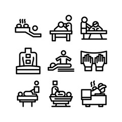 massage icon or logo isolated sign symbol vector illustration - high quality black style vector icons
