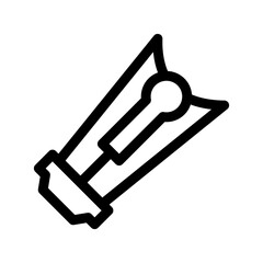 nail file icon or logo isolated sign symbol vector illustration - high quality black style vector icons
