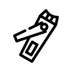 nail file icon or logo isolated sign symbol vector illustration - high quality black style vector icons
