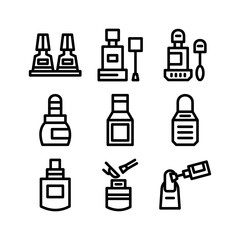 nail polish icon or logo isolated sign symbol vector illustration - high quality black style vector icons

