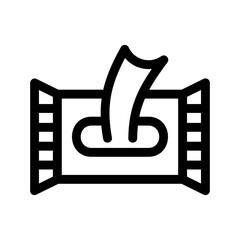 tissue icon or logo isolated sign symbol vector illustration - high quality black style vector icons
