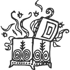 Nibelung Hoards Vintage Illustration Vector