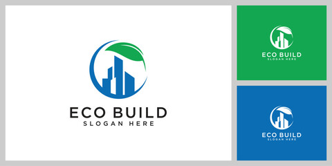 green city logo vector design template