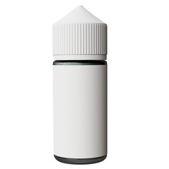 Fototapeta premium Liquid vape bottle created in high resolution with transparent background.