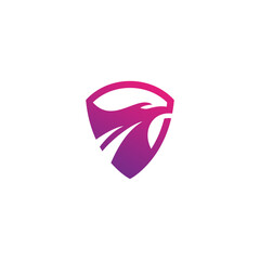 Eagle Shield Logo Design. Head Eagle Icon