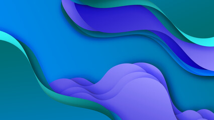 Colorful wave curve vector background. Vibrant waves colorful curve vector background