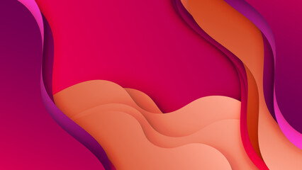 Colorful wave curve vector background. Vibrant waves colorful curve vector background