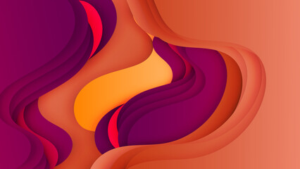 Colorful wave curve vector background. Vibrant waves colorful curve vector background