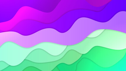 Colorful wave curve vector background. Vibrant waves background. Abstract motion geometric curve vector graphic