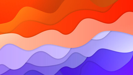 Fototapeta premium Colorful wave curve vector background. Vibrant waves background. Abstract motion geometric curve vector graphic
