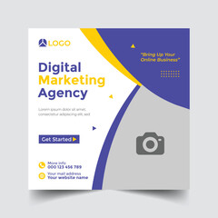 Corporate business social media post template