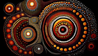Australian art in aboriginal style, Generative AI