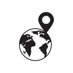 map pointer icon , travel icon