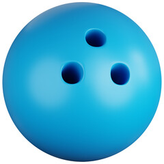3D Icon Illustration Bowling Ball
