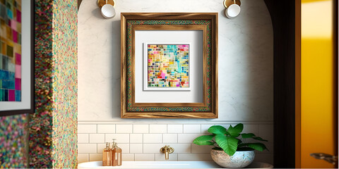 a luxury master bathroom ideas, pictures of bathrooms , bathroom counter, Contemporary bathroom ideas, Luxury bathroom, Elegant bathroom interior design , Stylish bathroom , Generative ai