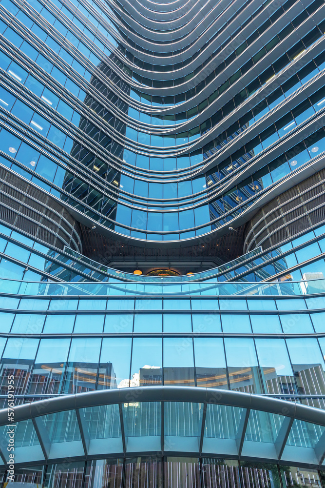 Aufkleber exterior of modern architecture. building abstract background