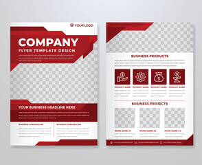 brochure template a4 corporate flyer, business annual report, minimalist style, modern layout, company presentation