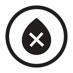 Fototapeta premium Blood, remove, cancel icon