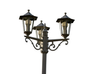 Fototapeta na wymiar old street lantern isolated