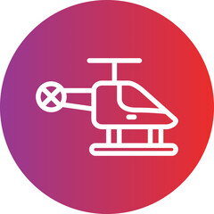 Fototapeta premium Vector Design Helicopter Icon Style