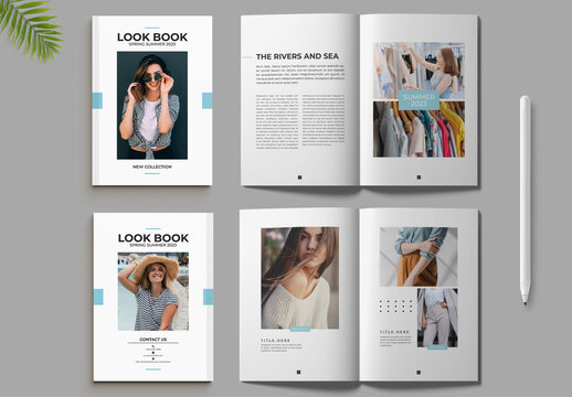 Spring LookBook Design Layout