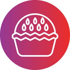 Vector Design Apple Pie Icon Style