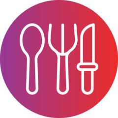 Vector Design Cutlery Icon Style