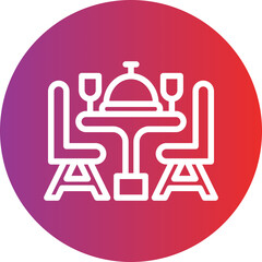 Vector Design Dining Table Icon Style