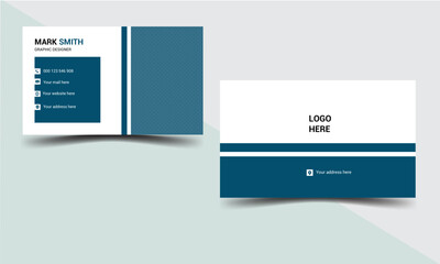 Modern business card design and creative business card template
