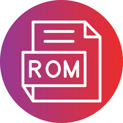 Vector Design ROM Icon Style