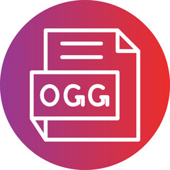 Vector Design OGG Icon Style