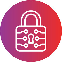Vector Design Lock Icon Style