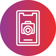 Vector Design Mobile Camera Icon Style
