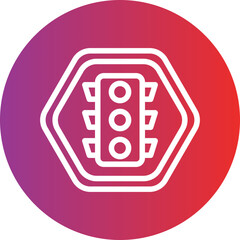 Fototapeta premium Vector Design Traffic Lights Icon Style