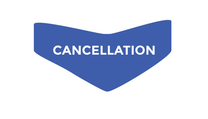 cancellation button web banner templates. Vector Illustration
