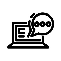 conversation icon or logo isolated sign symbol vector illustration - high quality black style vector icons
