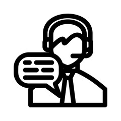 customer support icon or logo isolated sign symbol vector illustration - high quality black style vector icons
