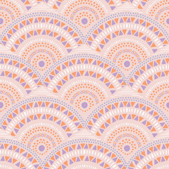 Modern Afican Nature Inspired , Seamless pattern illustration