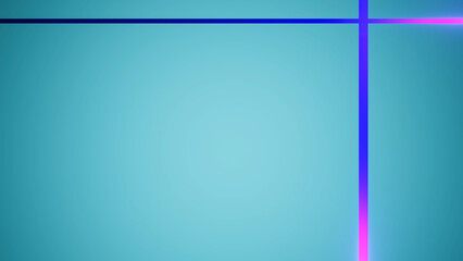 light blue background with blue lines and purple glow. abstract composition background. 3d render illustration