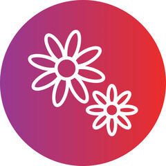 Vector Design Flower Icon Style
