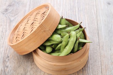 Edamame is Japanese dish and prepared of immature soybeans in the pod. The pods are boiled or...