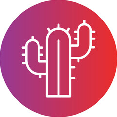 Vector Design Cactus Icon Style