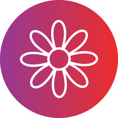Vector Design Daisy Icon Style