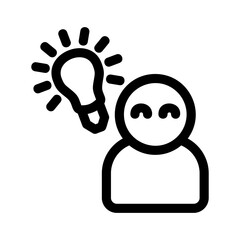 idea icon or logo isolated sign symbol vector illustration - high quality black style vector icons

