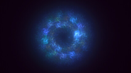 3D rendering abstract round light background