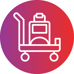 Vector Design Airport Cart Icon Style