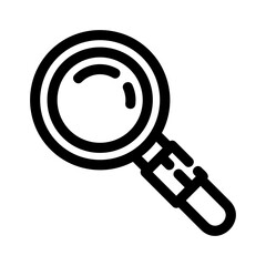 magnifying glass icon or logo isolated sign symbol vector illustration - high quality black style vector icons
