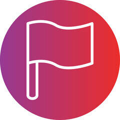 Vector Design Flag Icon Style